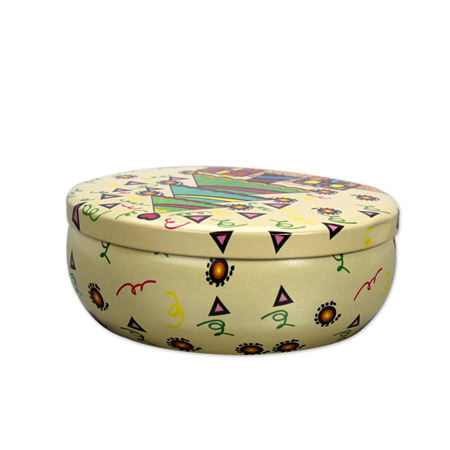 lovely round shape candle tins
